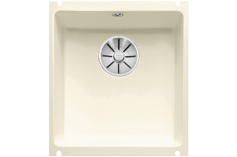 Blanco Subline 375-U ceramic PuraPlus, color magnolia glossy, InFino drain, 523727