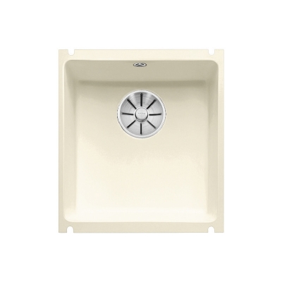 Blanco Subline 375-U ceramic PuraPlus, color magnolia glossy, InFino drain, 523727