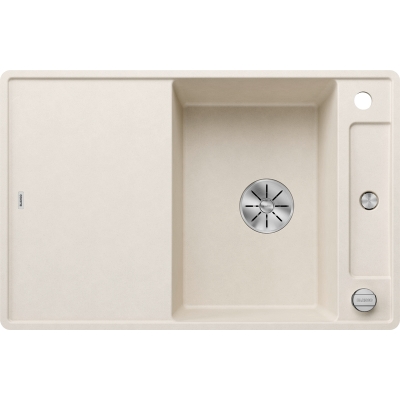 Blanco Axia III 45 S-F, tasapinnaline, sh puidust lõikelaud, värvus pehme valge, InFino äravool, 527038