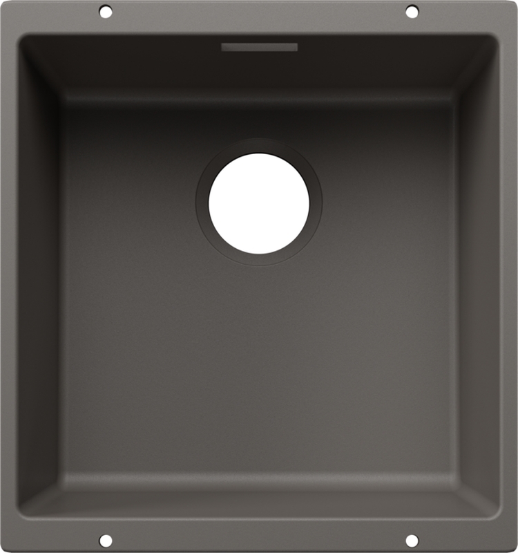 Blanco Subline 400-U undermount sink, Silgranit PuraDur, color volcano gray, 527787