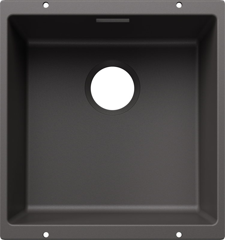 Blanco Subline 400-U undermount sink, Silgranit PuraDur, color rock gray, 527790