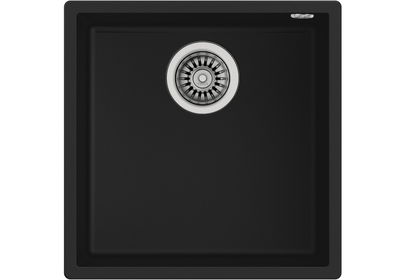 Teka SQUARE 40.40 TG, Tegranit+ undermount sink 50 cm, black, 115230025