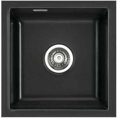 Systemceram KeraDomo MERA 40 U, ​​värvus Nero (läikiv), 5-aastase garantiiga