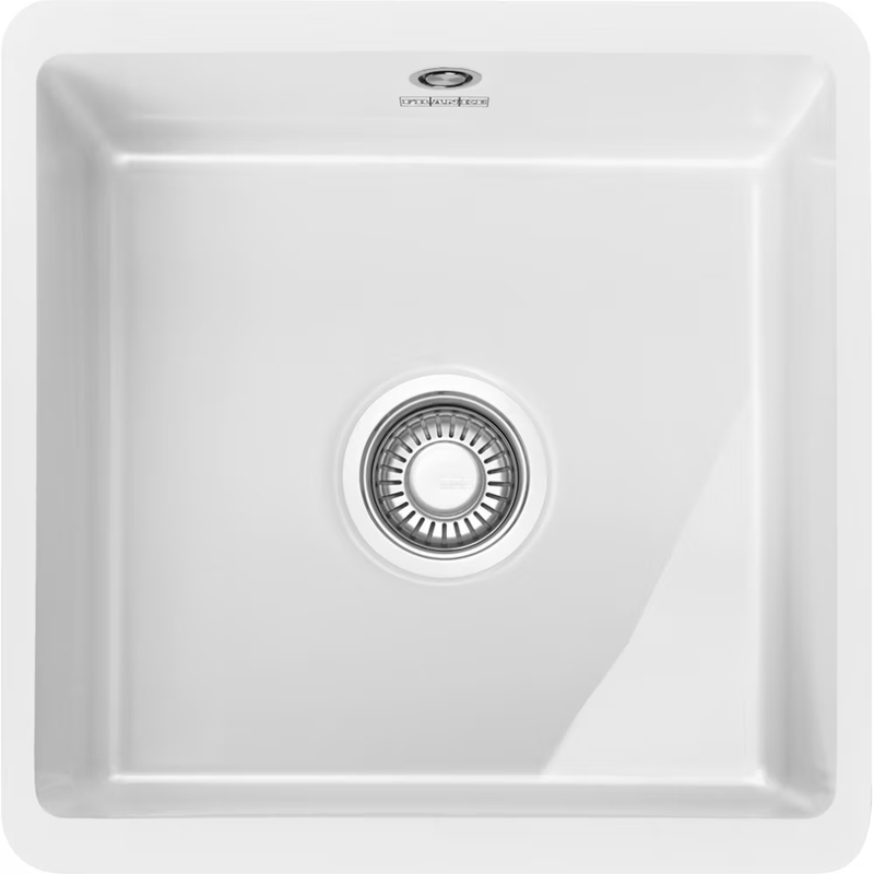 Franke Kubus KBK 110-40 Fraceram ceramic sink, base unit, color Glacier, 126.0335.711