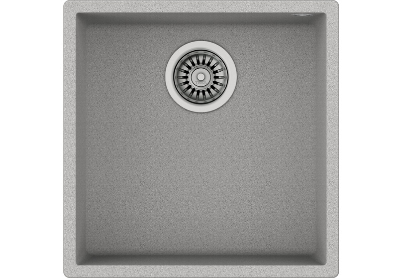 Teka SQUARE 40.40 TG, Tegranit+ undermount sink 50 cm, stone gray, 115230026