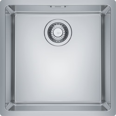 Franke Maris MRX 110-40 undermount sink, rotary knob valve, solid stainless steel, 122.0537.616