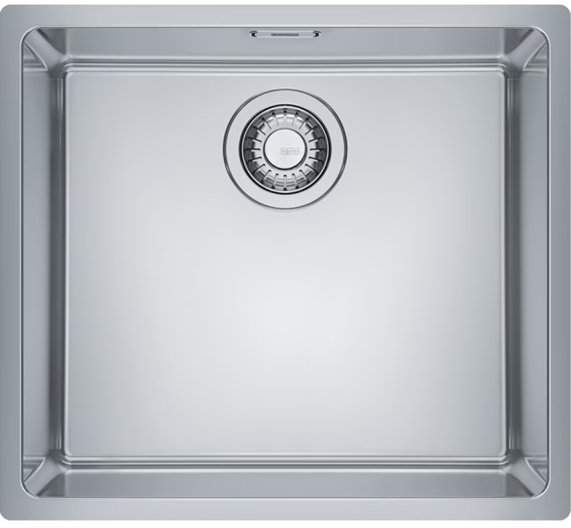 Franke Maris MRX 110-45 undermount sink, rotary knob valve, solid stainless steel, 122.0626.777