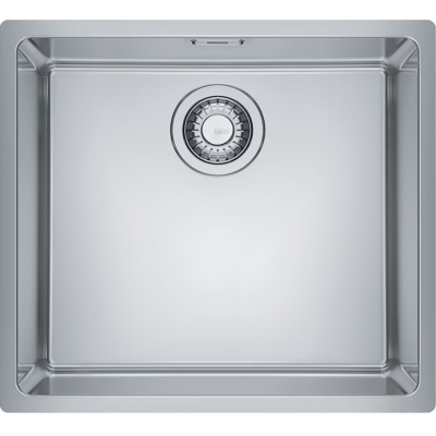 Franke Maris MRX 110-45 undermount sink, rotary knob valve, solid stainless steel, 122.0626.777