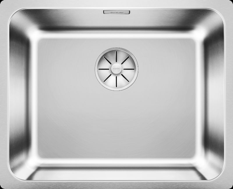 Blanco Solis 500-U undermount sink, stainless steel brushed finish, InFino drain, 526122