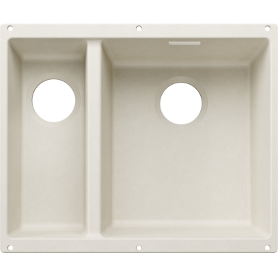 Подвальная мойка Blanco Subline 340/160-U, Silgranit PuraDur, мягкий белый, раковина справа, 527812