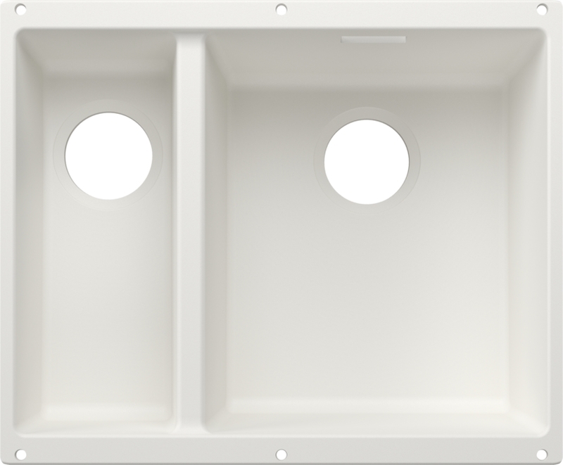 Blanco Subline 340/160-U undermount sink, Silgranit PuraDur, white, basin on the right, 527815