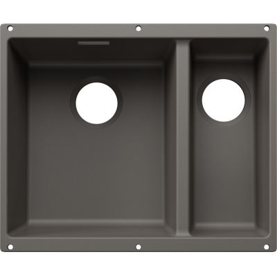 Blanco Subline 340/160-U all monteeritav valamu, Silgranit PuraDur, vulkaanihall, kraanikauss vasakul, 527819