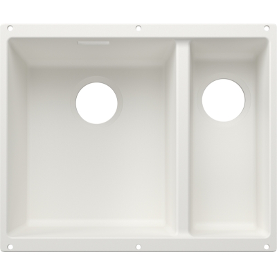 Blanco Subline 340/160-U undermount sink, Silgranit PuraDur, white, basin on the left, 527823