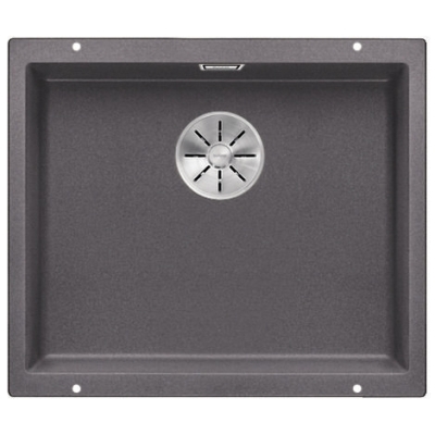 Blanco Subline 500-U Silgranit PuraDur 2, color rock gray, InFino drain, 523433