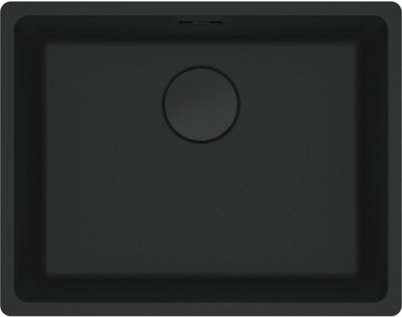 Franke Maris MRG 110-52 Fragranit+ Black Matt - Black Collection, undermount sink 60 cm, manual operation, 125.0683.233