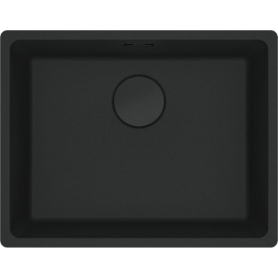 Franke Maris MRG 110-52 Fragranit+ Black Matt - Black Collection, undermount sink 60 cm, manual operation, 125.0683.233