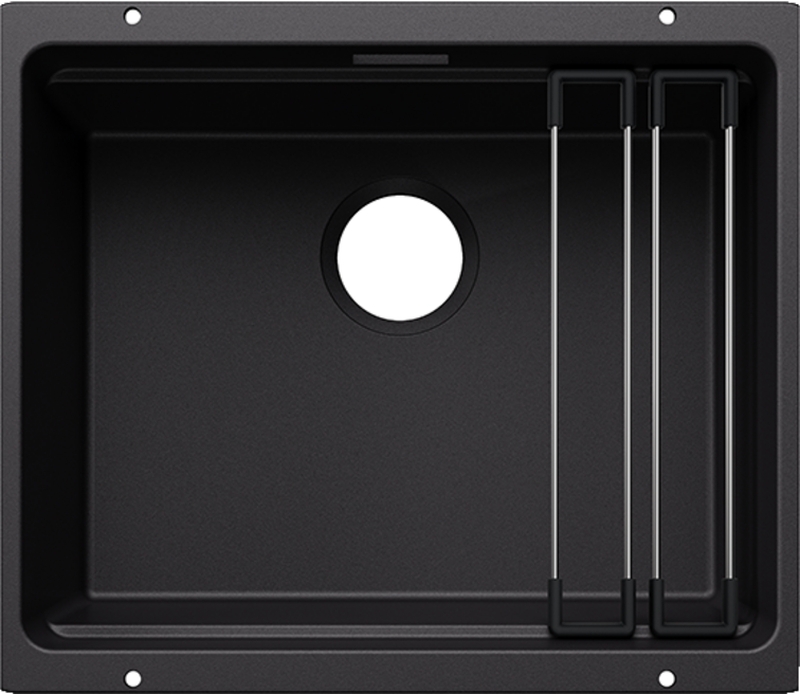 Blanco Etagon 500-U undermount sink, Silgranit PuraDur, color black, 527754