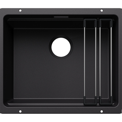 Мойка под встраиваемую Blanco Etagon 500-U, Silgranit PuraDur, цвет черный, 527754