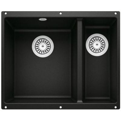 Blanco Rotan 340/160-U Silgranit PuraDur 2, цвет черный, 526096