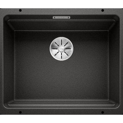 Blanco Etagon 500-U Silgranit PuraDur, color black, InFino drain, 525887