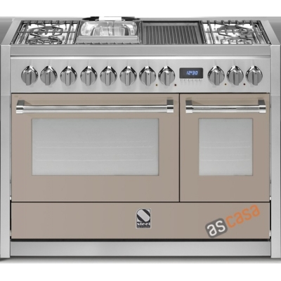 Terasest Genesi 120, pliit, 120 cm, Combisteam, värv Sabbia, G12SF-6MSA, garantiiga 5 aastat!