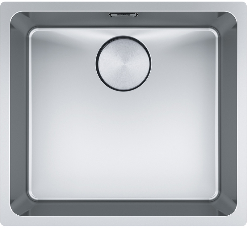 Franke Mythos MYX 110-45 undermount sink stainless steel, integral drain, manual operation, 122.0658.056