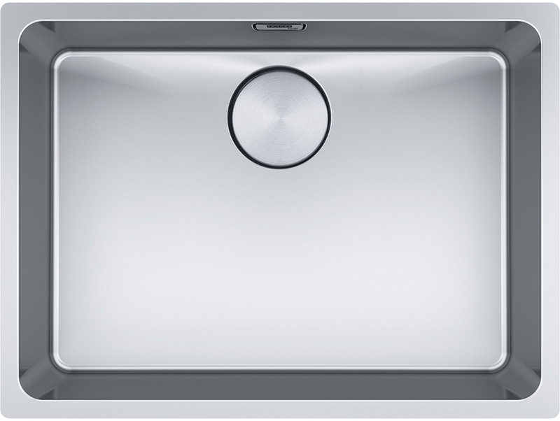 Franke Mythos MYX 110-55 undermount sink stainless steel, integral drain, manual operation, 122.0658.054