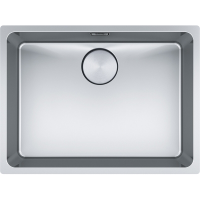 Franke Mythos MYX 110-55 undermount sink stainless steel, integral drain, manual operation, 122.0658.054