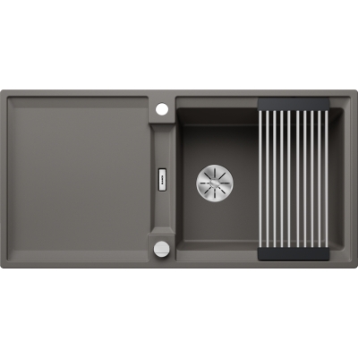 Blanco Adira XL 6 S-F flush built-in sink, Silgranit PuraDur, color volcano gray, InFino drain, 527628