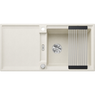 Blanco Adira XL 6 S-F loputav sisseehitatud valamu, Silgranit PuraDur, värvus pehme valge, InFino äravool, 527630
