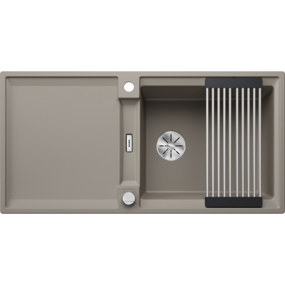 Blanco Adira XL 6 S-F встраиваемая мойка заподлицо, Silgranit PuraDur, цвет тартуфо, слив InFino, 527631