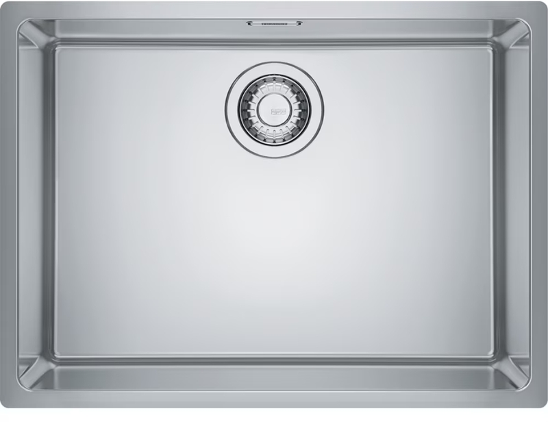 Franke Maris MRX 110-55 undermount sink, rotary knob valve, solid stainless steel, 122.0626.778