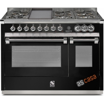 Terasest Ascot 120, pliit, 120 cm, Combisteam, värvus must, A12SF-4TMBA, garantiiga 5 aastat!