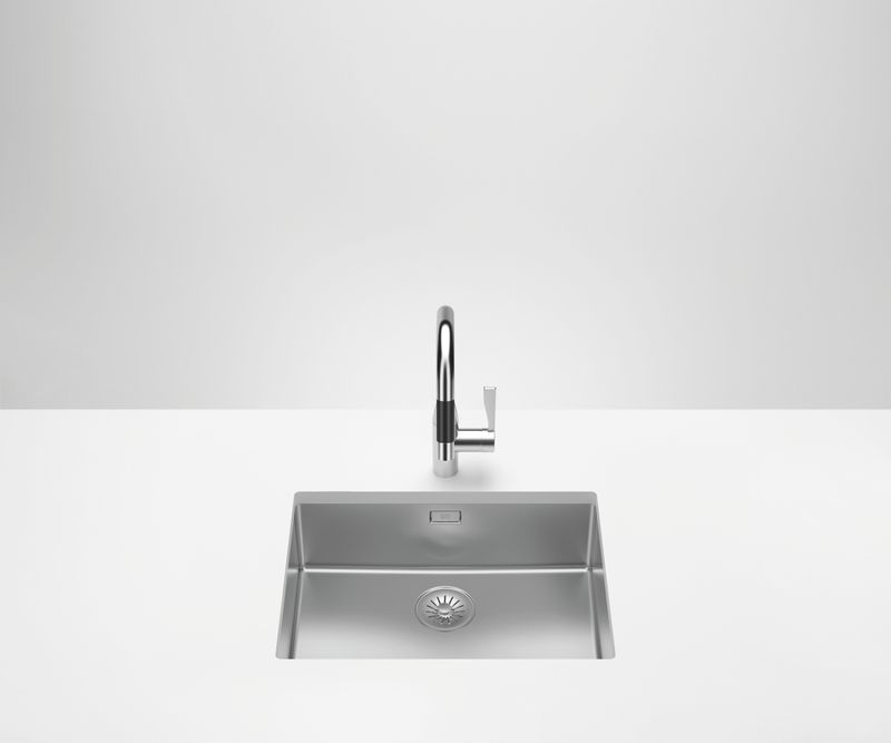 Dornbracht single basin base, polished stainless steel, 58 x 43 cm, 38550003-85