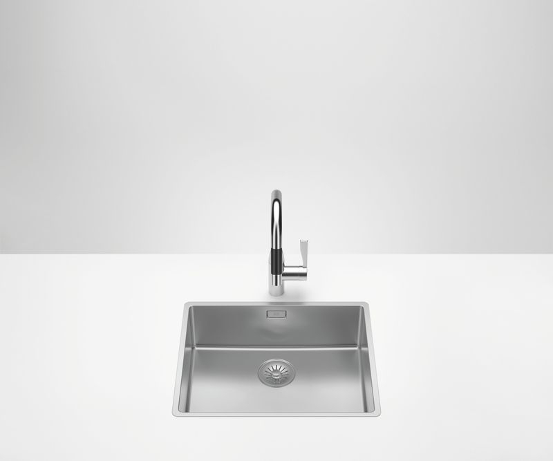 Dornbracht single basin base, polished stainless steel, 53 x 43 cm, 38501003-85