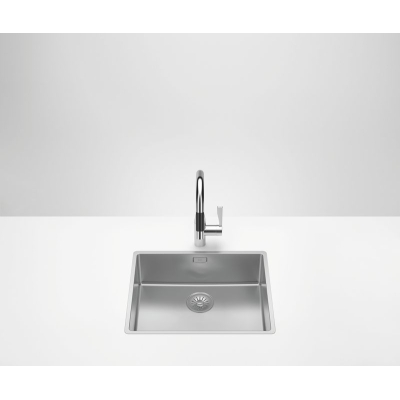 Dornbracht single basin base, polished stainless steel, 53 x 43 cm, 38501003-85