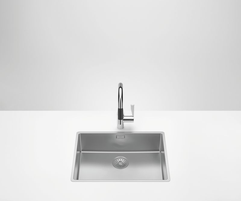 Dornbracht single basin base, polished stainless steel, 58 x 43 cm, 38551003-85