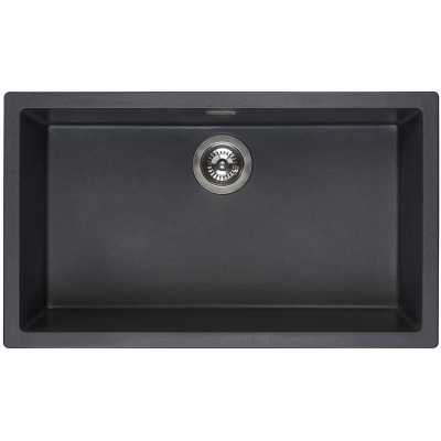Reginox Amsterdam 72, Regi-Granit built-in sink, color black silvery, R30882