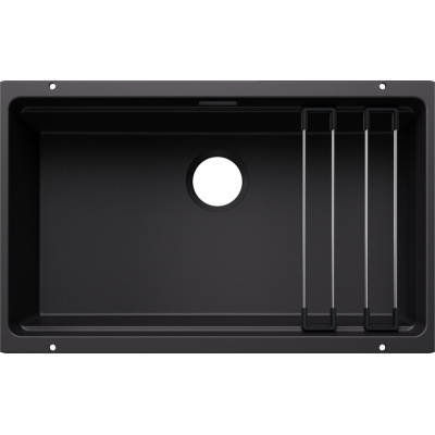 Blanco Etagon 700-U alusvalamu, Silgranit PuraDur, värvus must, 527762