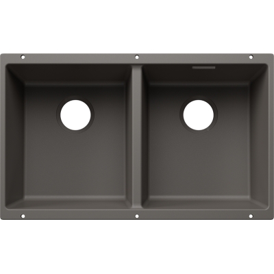 Подвстраиваемая мойка Blanco Subline 350/350-U, Silgranit PuraDur, цвет «серый вулкан», 527827