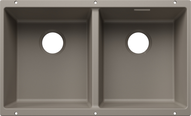 Blanco Subline 350/350-U undermount sink, Silgranit PuraDur, color tartufo, 527833