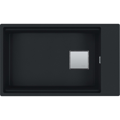 Franke Kubus 2 - KNG 110-62 Fragranit+ Black matt, 125.0627.321, undermount sink 80cm, 12606