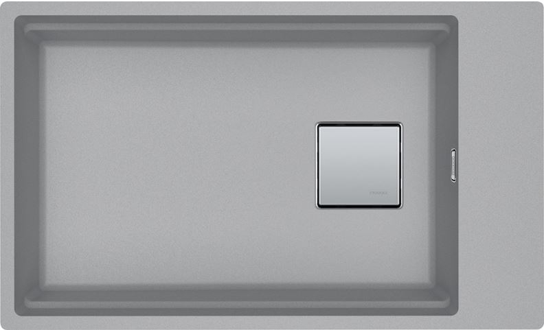 Franke Kubus 2 - KNG 110-62 Fragranit+ stone gray, 125.0512.518, undermount sink 80cm, 11771