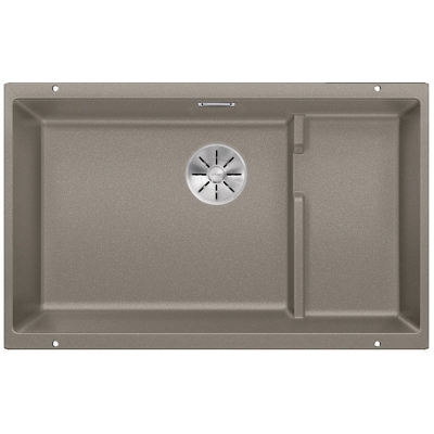 Blanco Subline 700-U Level Silgranit PuraDur 2, color tartufo, InFino drain, 523459