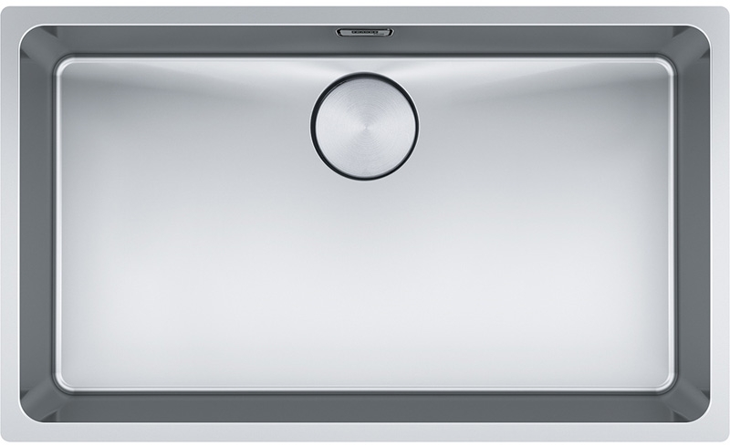 Franke Mythos MYX 110-70 undermount sink stainless steel, integral drain, manual operation, 122.0658.053