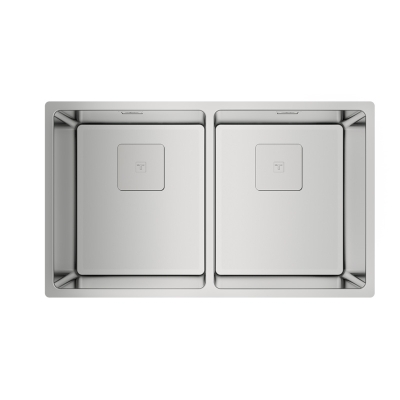 Teka FLEXLINEA RS15 2B 740, roostevabast terasest sisseehitatud valamu 80 cm, 115030009