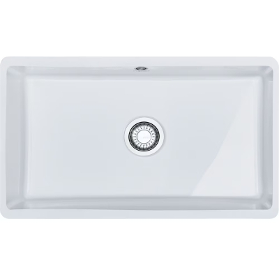 Franke Kubus KBK 110-70, Fraceram allmount keraamiline valamu, värv Glacier, 126.0381.439