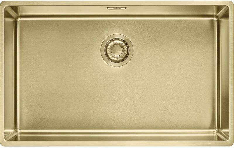 Встраиваемая мойка Franke Mythos Masterpiece BXM 210/110-68 - SlimTop, круглая кнопка, золото, 127.0662.643