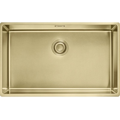 Franke Mythos Masterpiece BXM 210/110-68 sisseehitatud valamu - SlimTop, ümmargune nupp, kuldne, 127.0662.643