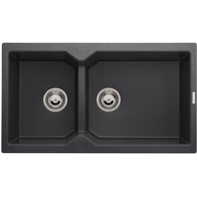 Reginox Breda 20, Regi-Granit sisseehitatud valamu, värvus must hõbedane, R33685